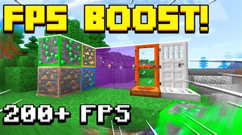 Fps Boost Texture Pack Minecraft Bedrock Youtube