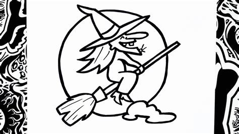 Como Dibujar Una Bruja How To Draw Witch Halloween Youtube