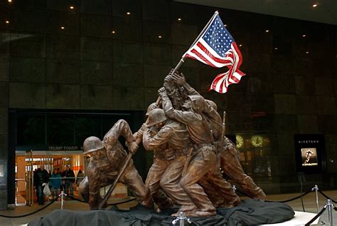 Nyc ♥ Nyc Original Iwo Jima Monument At The 590 Madison Avenue