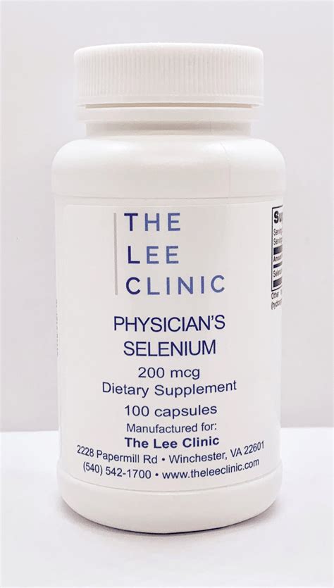 tlc physician s selenium the lee clinic