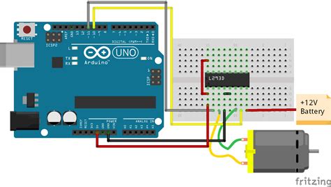 dc motor arduino schematic