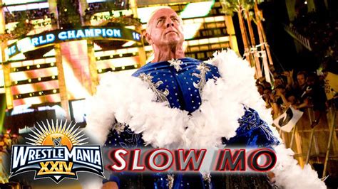 Ric Flairs Entrance Bei Seinem Letzten Match WrestleMania XXIV Slow