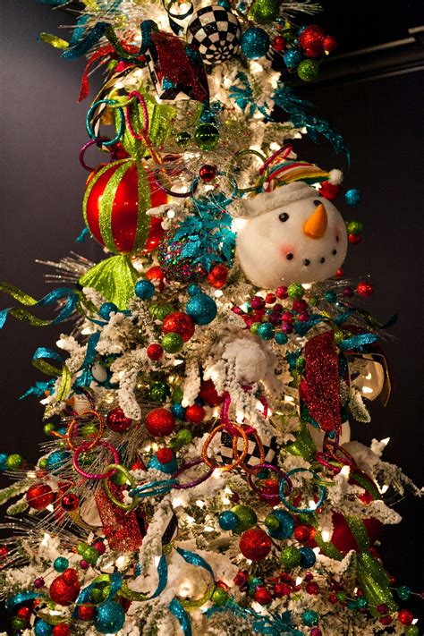 10 Multi Colored Christmas Tree Decorating Ideas Decoomo