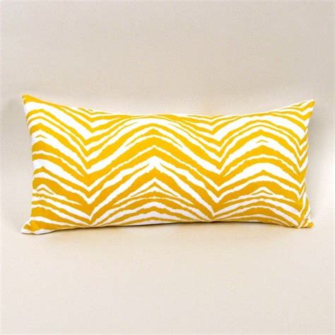 Yellow And White Zebra 8 By 17inch Pillow Etsy Animal Print Decor