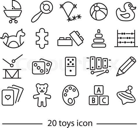 Spielzeug Zeichen Symbol Vektorgrafik Colourbox