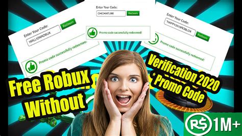 How To Get Free Robux Without Verification 2020 Promo Code