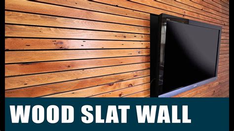Making A Wood Slat Feature Wall Youtube