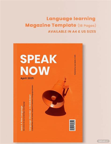 Language Learning Magazine Template In Indesign Publisher Word Pages