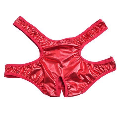 2019 Iefiel Men Sexy Jockstraps Underwear Men S Mesh Through Penis Pouch Thongs G Strings Double