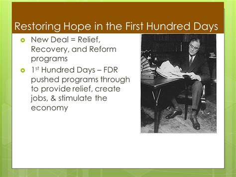 The New Deal New Deal Relief Recovery And Reform Programs St Hundred Days Fdr Pushed