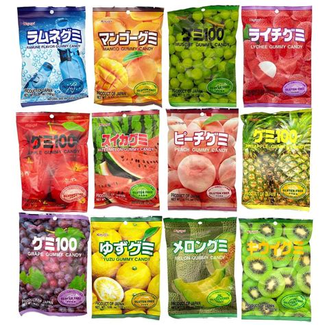 Kasugai Japan Fruity Jelly Gummy Candy 12 Flavors Available Sellers