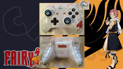 The future of gaming is here. Custom Xbox One Controller Natsu Dragneel/Happy from Fairy ...