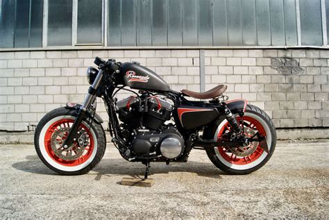 Because harley davidson sportster are popular motorcycles, most bobbers begin with a used stock sportster. Harley Davidson Sportster Bobber | Sportster bobber ...