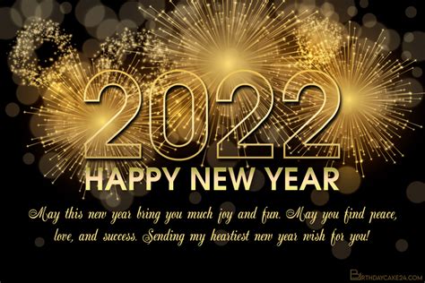 Happy New Year 2022 Greetings Card With Name Wishes Gambaran