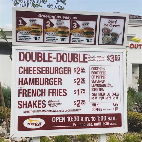 In-N-Out Burger | Menu | Prices | SLC menu