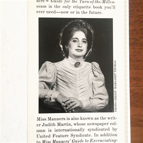 Miss Manners Guide For The Turn Of The Millennium By Judith Etsy