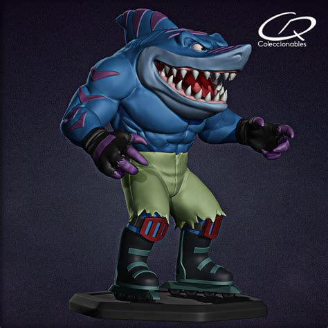 datei 3d street sharks fan art streex ganzkörper・modell für 3d druck zum herunterladen・cults
