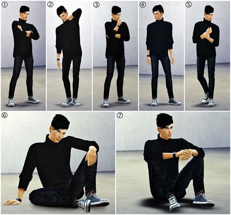 Male Poses By Rj Male Poses Mens Photoshoot Poses Sims