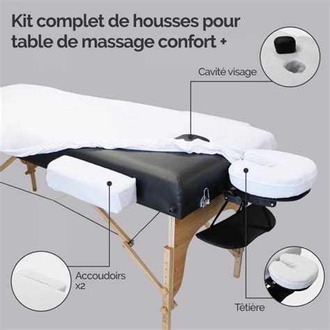 drap housse en éponge pour table de massage confort plus blanc