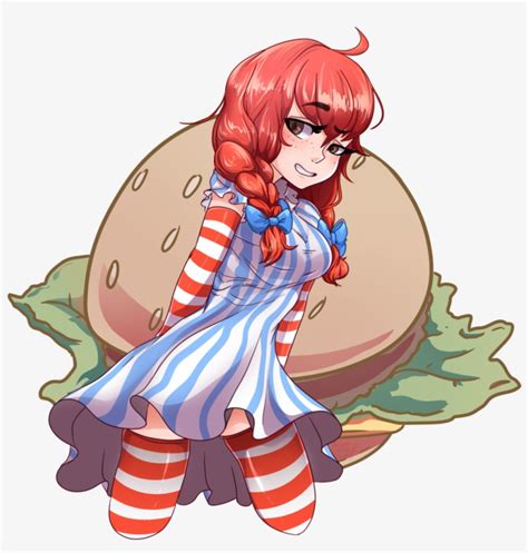 Vector Transparent Download Mcdonalds Drawing Anime Wendy Anime Girl