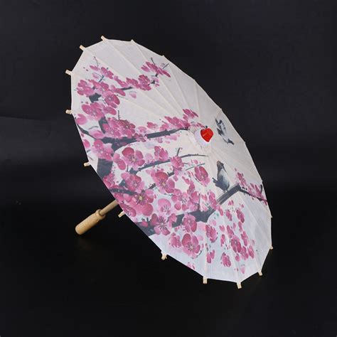 Chinese Silk Cloth Umbrella Classical Style Decorative Umbrella Oil Paper Umbrel
