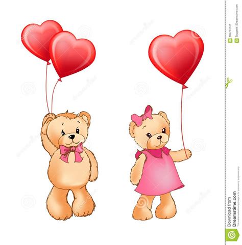 Check spelling or type a new query. Teddy Bear Couple And Balloons Vector Illustration Stock ...