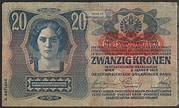 Austro - Hungarian Empire - 20 Kronen 1913 Ii Auflage P 14 Europe Banknote