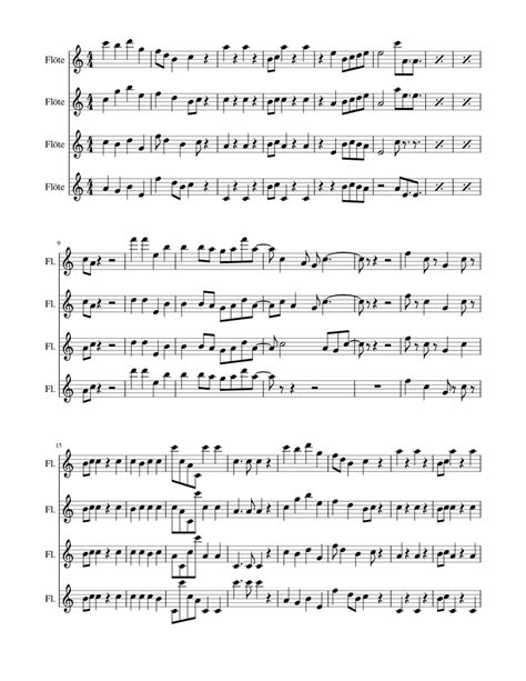 Modern Flutes Sheet Music For Flute Woodwind Quartet