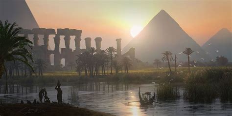 Nile Pyramids Art Assassin S Creed Origins Art Gallery Egypt