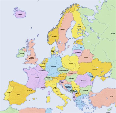 Fakta Om Europas Länder Geografi