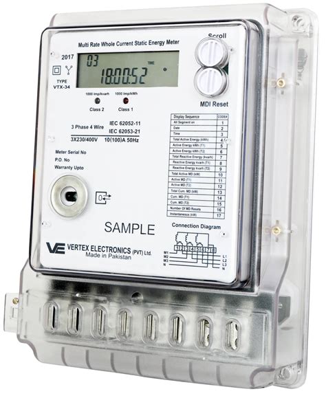 Three Phase Energy Meters Vertex Electronics