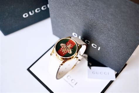 Gucci G Timeless Ya1264128 Quartz Green And Reb Web Nylon Dial Đồng