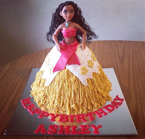 Moana Birthday Doll Cake Barbie Birthday Cake Moana Birthday Cake Moana Birthday Party