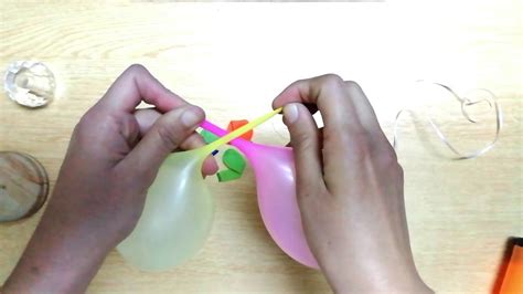 How To Tie Two Balloons Youtube