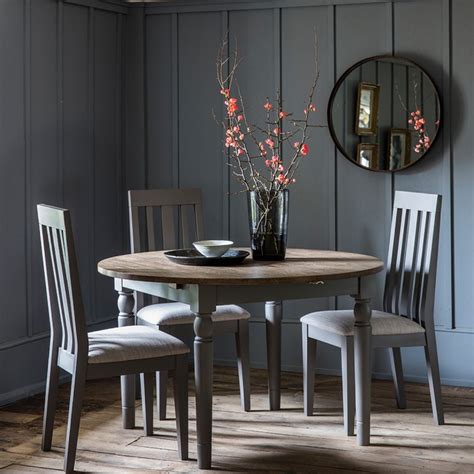 Cookham Round Extending Dining Table Grey | Extendable ...