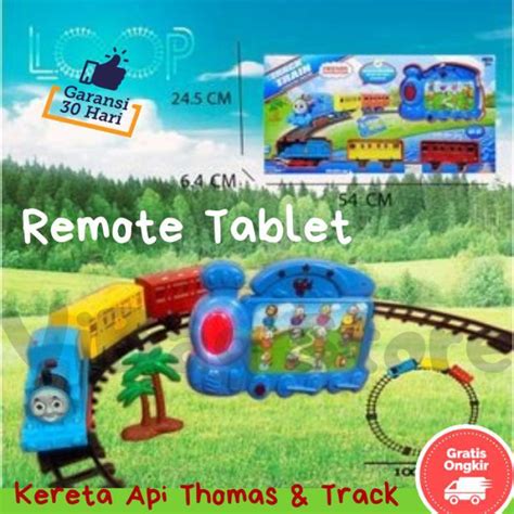 Jual Mainan Anak Thomas Train Jalur Kereta Api Tablet Remote Loop