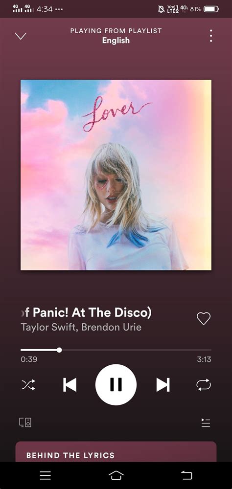 Taylor Swift Song Spotify