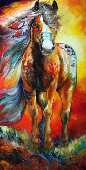 High Plains Indian War Horse By Marcia Baldwin From Animals