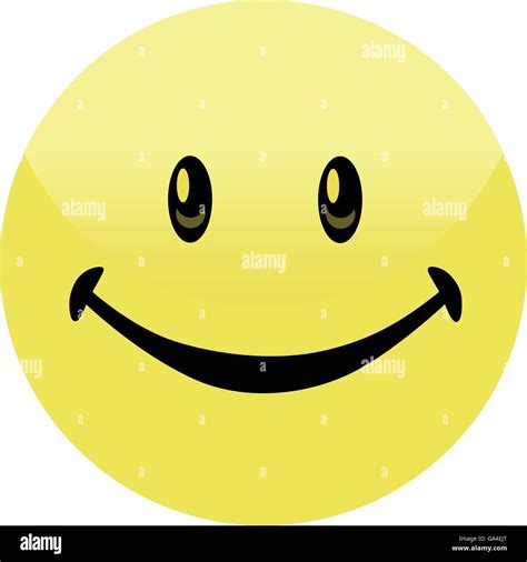 Happy Smiley Face Button Badge Vector Stock Vector Image And Art Alamy