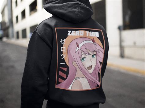 Zero Two Hoodie Darling In The Franxx Sweatshirt Anime Etsy