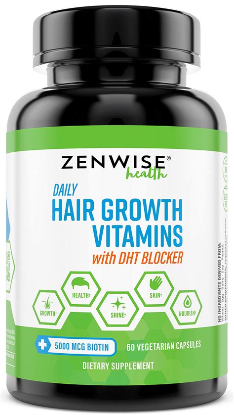 Hair Growth Vitamins Supplement 5000 Mcg Biotin And Dht Blocker Hair Loss Treatment For Men