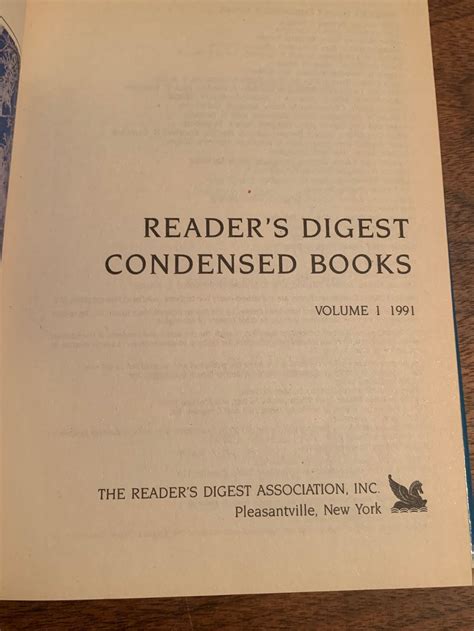 Readers Digest Condensed Books Volume 1 1991 Etsy