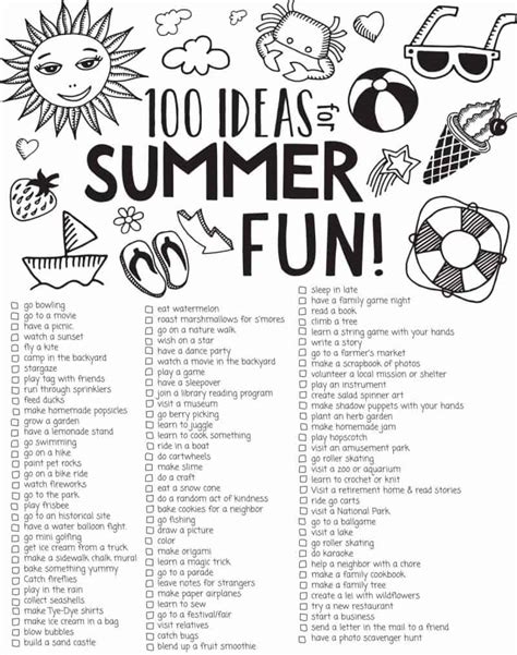 100 Fun Summer Activities For Kids