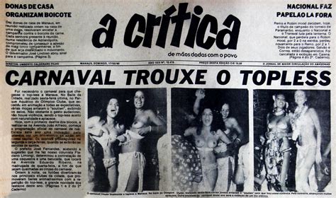 Jornal A Crítica 17021980 Event Ticket 1980 Military Dictatorship Manaus Journaling