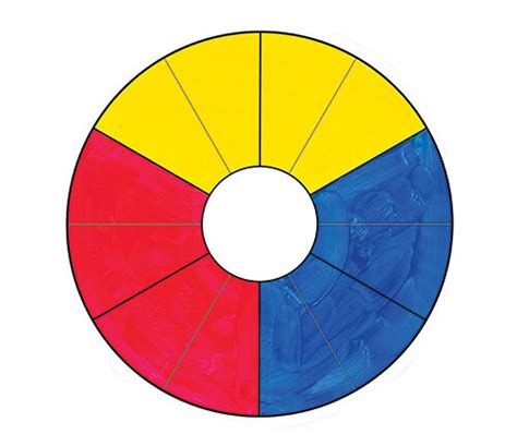 Cardboard Colour Wheel Template 300gsm 210mm 10s The Creative School