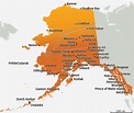 Map Of Alaska With Cities And Towns – Map VectorCampus Map
