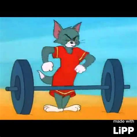 Tom And Jerry Weight Lifting Made With Lipp Youtube