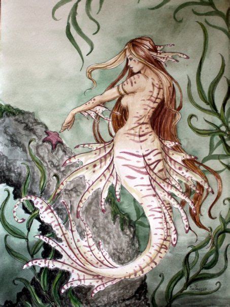 Lionfish Mermaid Print Etsy Mermaid Artwork Mermaid Drawings