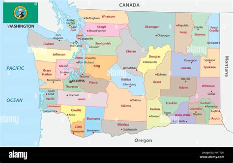 Political Map Of Washington
