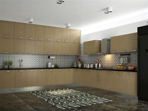 Leah L Shaped Modular Kitchen Designs India Homelane